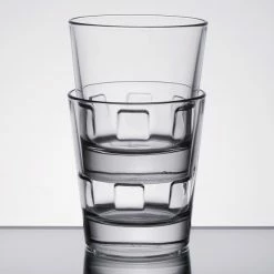 Libbey 15963 Optiva 12 Oz. Customizable Stackable Rocks / Double Old Fashioned Glass - 12/Case -Wine Glasses Shop 1029852