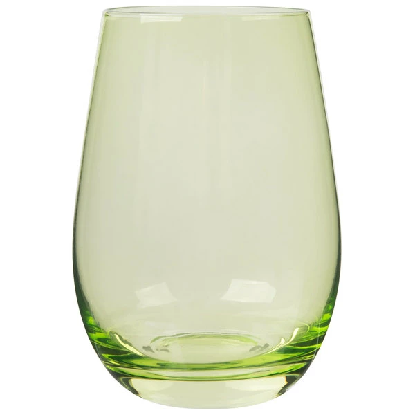 Stolzle S3527212E Elements 16.5 Oz. Green Stemless Wine Glass / Tumbler - 24/Case 2 Stolzle S3527212E Elements 16.5 Oz. Green Stemless Wine Glass / Tumbler - 24/Case - Image 2