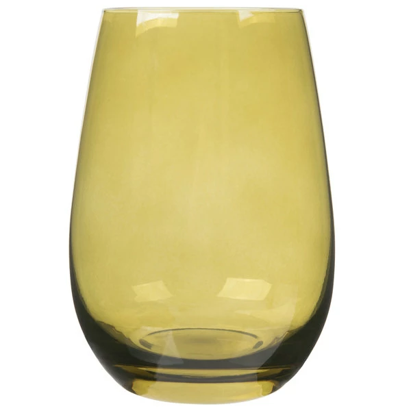 Stolzle S3527612E Elements 16.5 Oz. Olive Stemless Wine Glass / Tumbler - 24/Case 2 Stolzle S3527612E Elements 16.5 Oz. Olive Stemless Wine Glass / Tumbler - 24/Case - Image 2