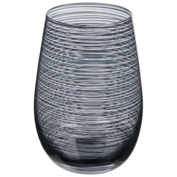 Stolzle S3527812T Twister 16.5 Oz. Smoky Grey Stemless Wine Glass / Tumbler - 6/Pack 2 Stolzle S3527812T Twister 16.5 Oz. Smoky Grey Stemless Wine Glass / Tumbler - 6/Pack - Image 2