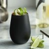 Stolzle 3520012T/2494 Glisten 16.5 Oz. Matte Black/Copper Stemless Wine Glass / Tumbler - 6/Case