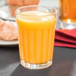 Libbey 15640 8.5 Oz. Rim Tempered Paneled Juice Glass - 36/Case