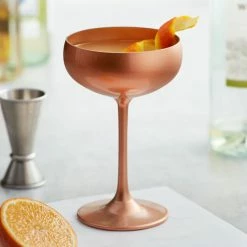 Stolzle 2730008T/2585 Glisten 8 Oz. Copper Coupe Glass - 6/Case