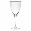 10 Strawberry Street Markle 16 Oz. Gold Rimmed Red Wine Glass - 4/Pack