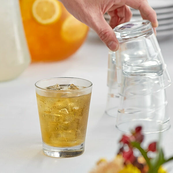 Duralex 1070AB06 Spirale 10.625 Oz. Stackable Glass Tumbler - 24/Case 1 Duralex 1070AB06 Spirale 10.625 Oz. Stackable Glass Tumbler - 24/Case