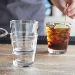 Acopa Select 12 Oz. Stackable Rocks / Old Fashioned Glass - 12/Case -Wine Glasses Shop 2191852