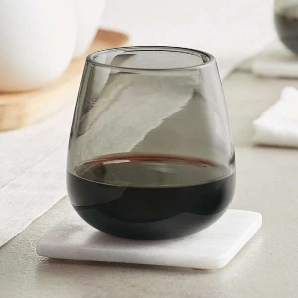 Acopa Pangea 13 Oz. Gray Stemless Wine Glass - 12/Case 3 Acopa Pangea 13 Oz. Gray Stemless Wine Glass - 12/Case - Image 3