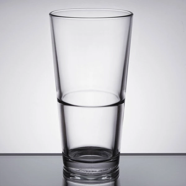 Libbey Restaurant Basics 22 Oz. Customizable Rim Tempered Stackable Mixing Glass - 24/Case 2 Libbey Restaurant Basics 22 Oz. Customizable Rim Tempered Stackable Mixing Glass - 24/Case - Image 2