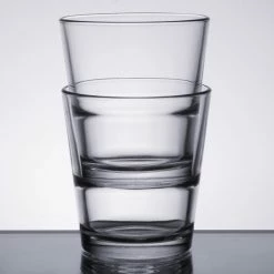 Libbey 15766 Restaurant Basics 9 Oz. Customizable Stackable Rocks / Old Fashioned Glass - 24/Case -Wine Glasses Shop 941592